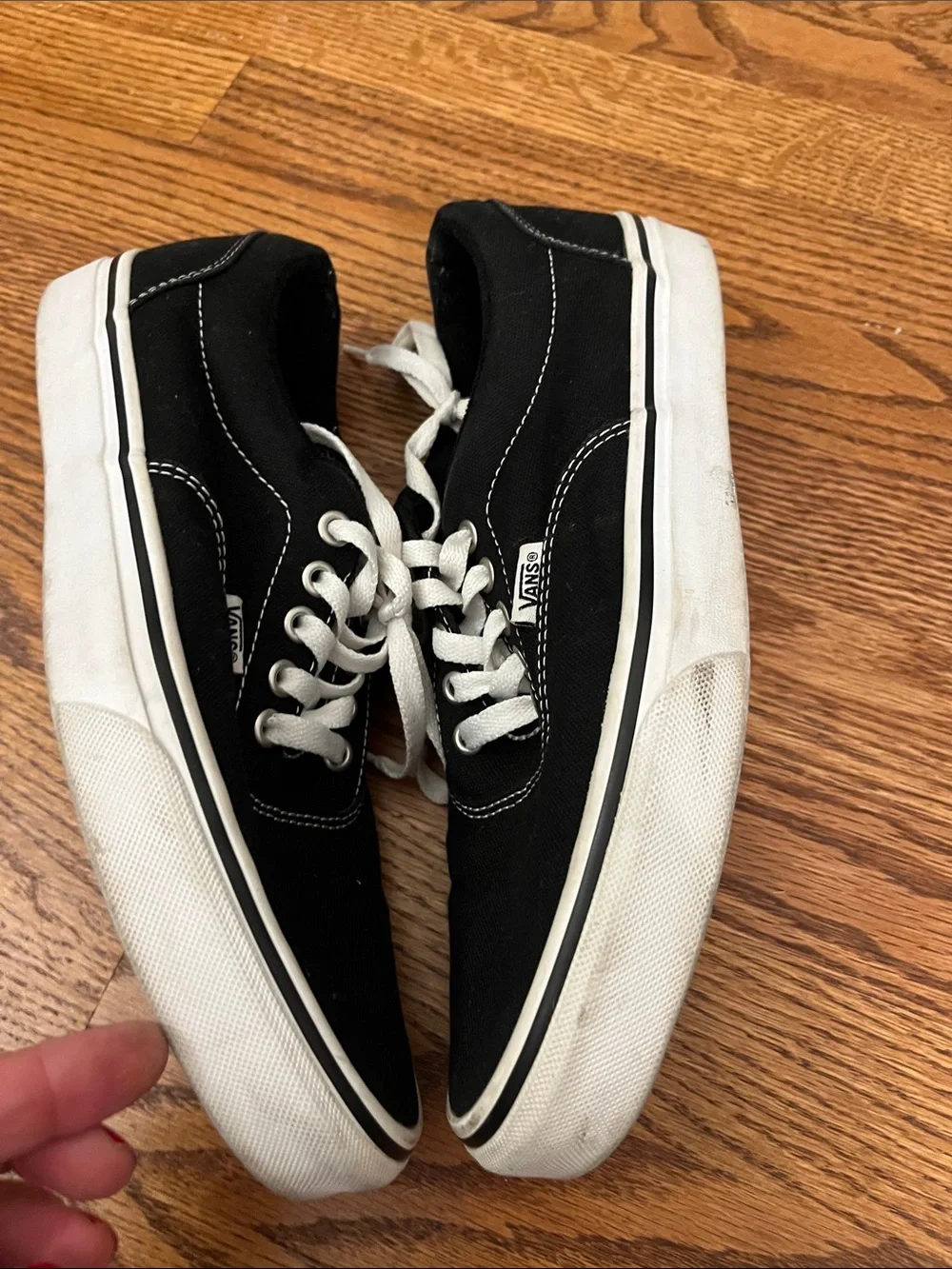 Vans Black and white canvas sneakers